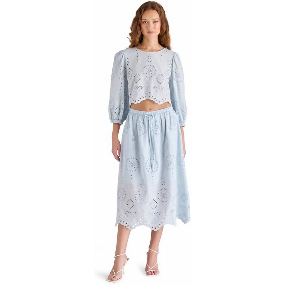 NEW STEVE MADDEN anaisa skirt in iris blue - Picture 5 of 5